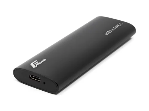 Внешний карман Frime M.2 NVMe PCIe, USB 3.2 Type-C, Metal, Black (FHE400.M2UC)